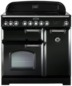 Rangemaster Classic 90cm Ceramic Range Cooker - Black.